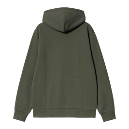 bluza Carhartt WIP Hooded Script Embroidery Opuntia / White