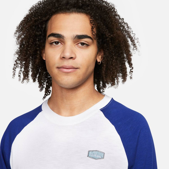 Raglan Skate T-shirt White/deep Royal Blue