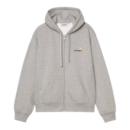Carhartt WIP Hooded American Script Jacket (Grey Heather)