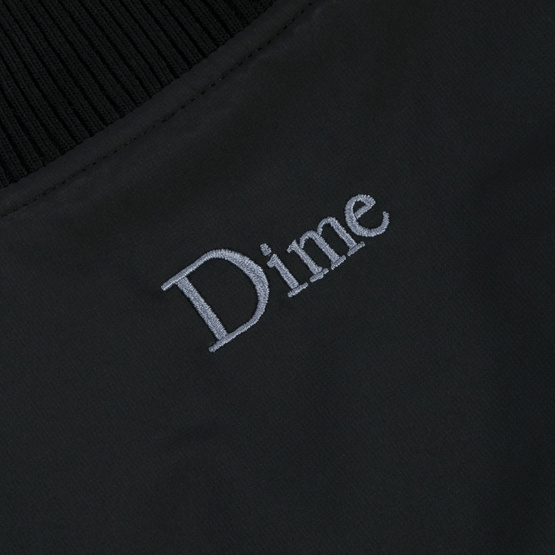 Dime Velcro Patch Bomber Jacket Black