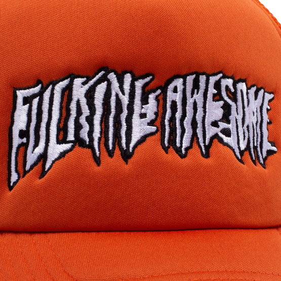 Fucking Awesome - Streched Stamp  Snapback (Orange) 