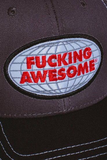 Fucking Awesome Mechanics Six Panel Mesh Hat (Charcoal/Grey)