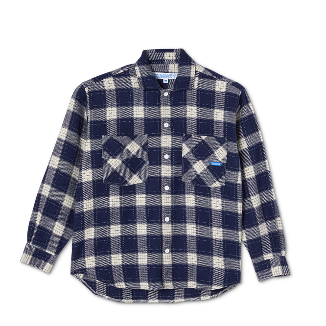 polar big boy flannel shirt rich navy