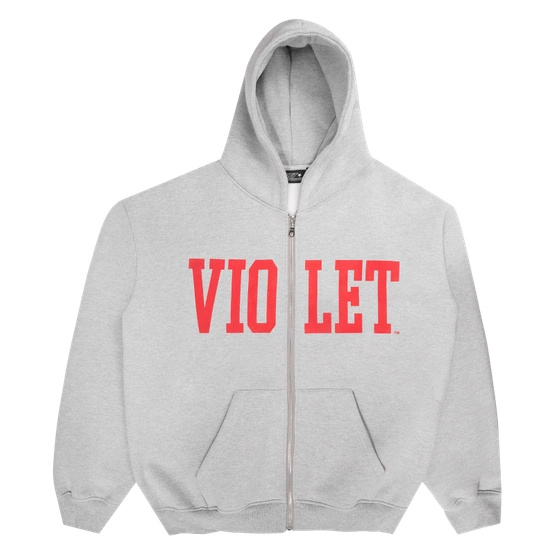 Violet VIOLET x David Enth Zip Hoodie (Grey)