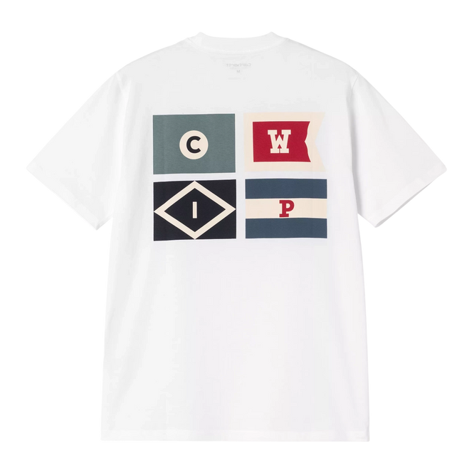 Carhartt WIP S/S Flags T-Shirt (White)