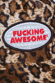 Fucking Awesome Patch Logo Leopard Trucker Hat