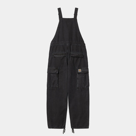 Carhartt WIP Cargo Bib Overall (Black Stone Washed)