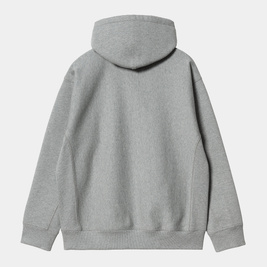 Carhartt WIP Hooded American Script Sweatshirt (Grey)