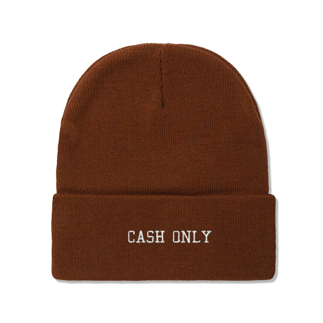 Cash Only Campus Beanie (Brown)