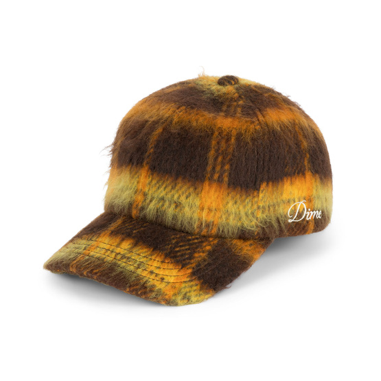 Dime Shaggy Low Pro Cap (Yellow Plaid)