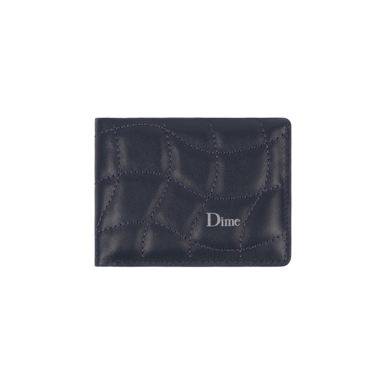 Dime quilted bifold wallet dark blue