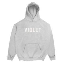 bluza VIOLET x David Enth Zip Hoodie (Grey/White)