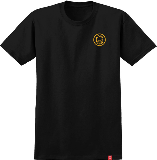 Spitfire Classic Swirl Tee (Black/Gold)