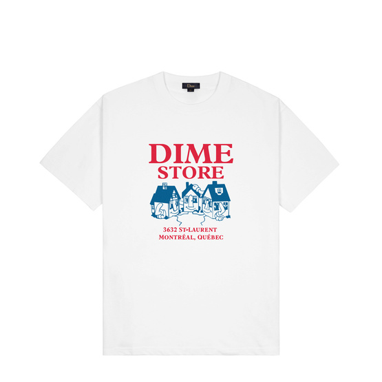 Dime skateshop t-shirt white