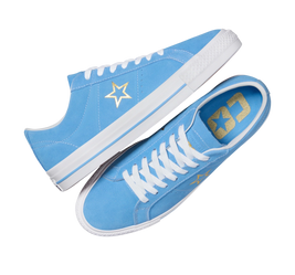Converse One Star Pro OX (Light Blue/ White/ Gold)