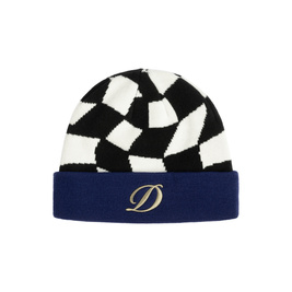 Czapka Dime D Checkered cuff beanie black