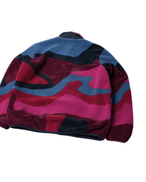 Bluza by Parra Full ftp booster polar fleece jacket red