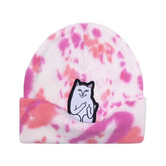 czapka ripndip lord nermal beanie pink tie dye