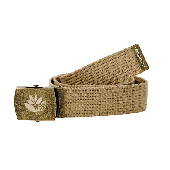 magenta plant clip belt beige