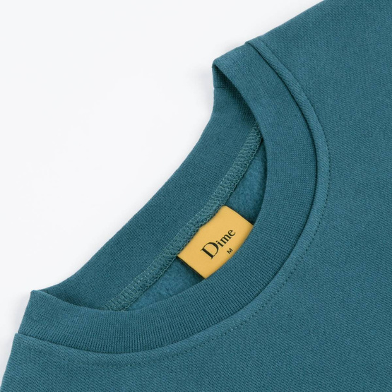 bluza dime classic outline crewneck real teal