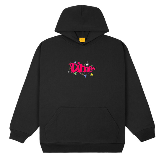 Dime Pin Hoodie Black