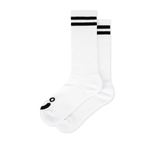 Polar Rib Socks Long | Happy Sad (White)