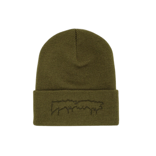 czapka Fucking Awesome Drip Embroidered Beanie (Olive)