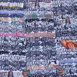 kurtka Fucking Awesome  Reversible Chore Jacket - Sticker Stamp All-Over Print