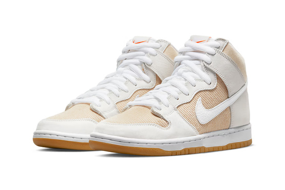 Nike SB Dunk High Pro ISO Orange Label Unbleached Natural