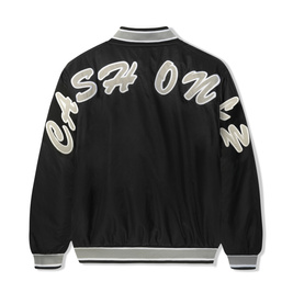 kurtka Cash Only Spell Out Bomber Jacket (Black)