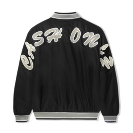 kurtka Cash Only Spell Out Bomber Jacket (Black)