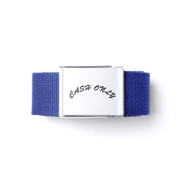 Pasek Cash Only Logo Web Belt blue