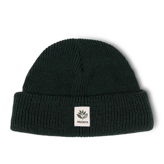 magenta fam beanie green