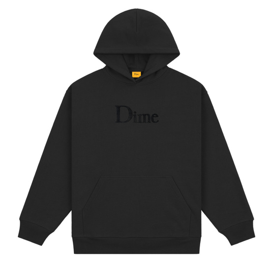 bluza Dime Classic chenille logo hoodie black