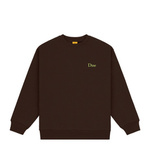 Dime Classic  Small Logo crewneck deep brown