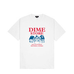 Dime skateshop t-shirt white