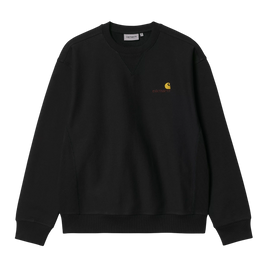 crewneck Carhartt WIP American Script Sweatshirt (Black)