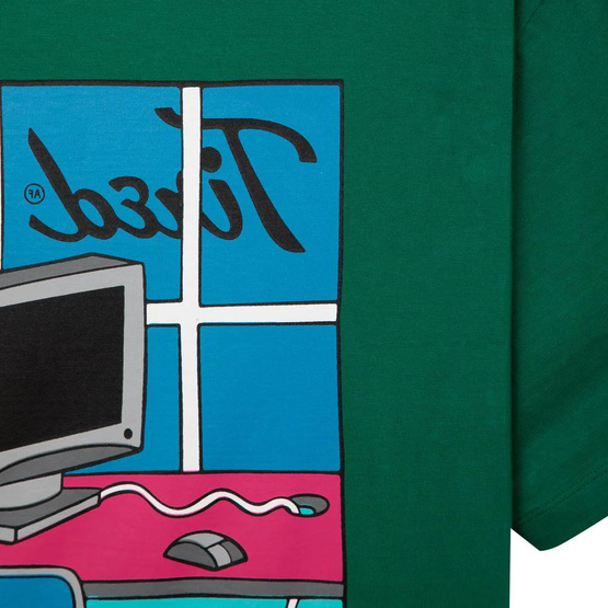 Tired Workstation Pocket Tee  (Dark Green)