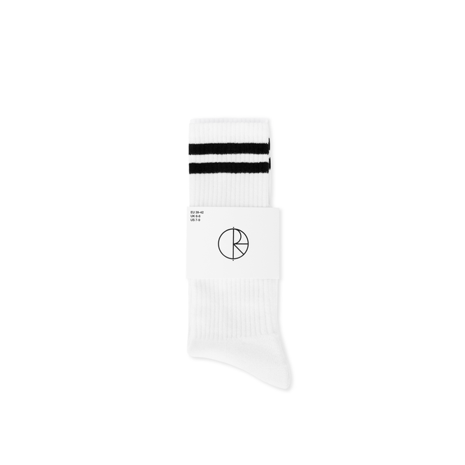 skarpety Polar Rib Socks Long | Happy Sad (White)