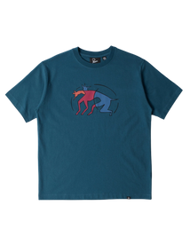 Koszulka By Parra The zoomies t-shirt mallard green