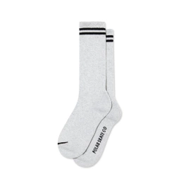 skarpety Polar Rib Socks Long 2 Stripes (Heather Grey/Black)