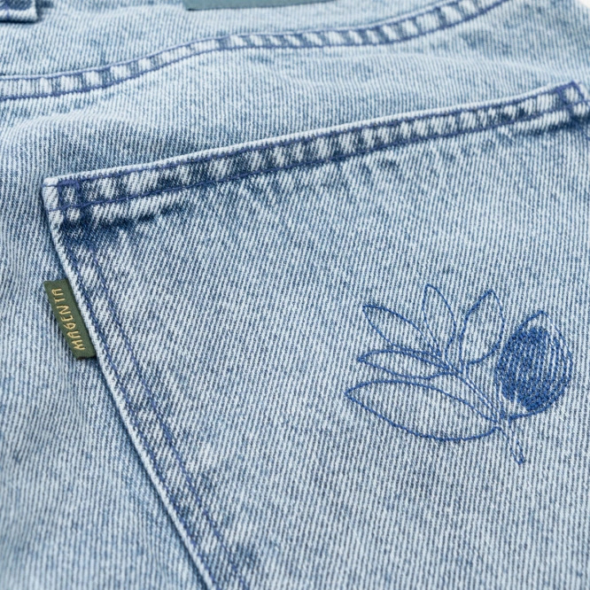 Magenta OG Denim pants stitch blue denim