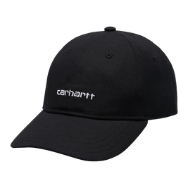 czapka Carhartt WIP Canvas Script Cap (Black)