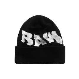 Raw Hide OG Logo Beanie (Black/White)