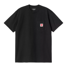 Carhartt WIP W' S/S Pocket Heart T-Shirt (Black)