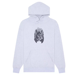 Fucking Awesome Cat Mask Hoodie (Heather Grey)