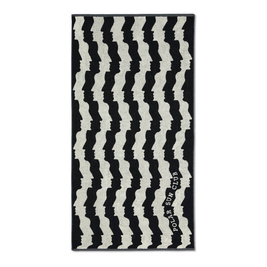 polar Faces Beach towel black