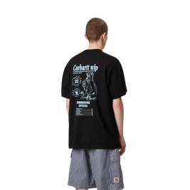koszulka Carhartt WIP S/S Catalogue C Logo T- (Black/Bluebird)
