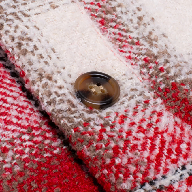 koszula Fucking Awesome Heavy Flannel Overshirt (White/Red)