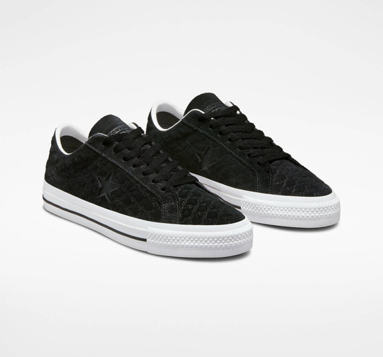 Converse One Star Pro OX (Black/Black/White)